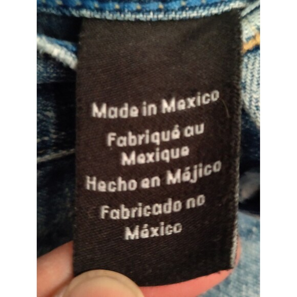 Calvin Klein Women's jeans Blue Cropped Cuffed Medium Wash Denim Jeans Size 10 - Picture 10 of 11